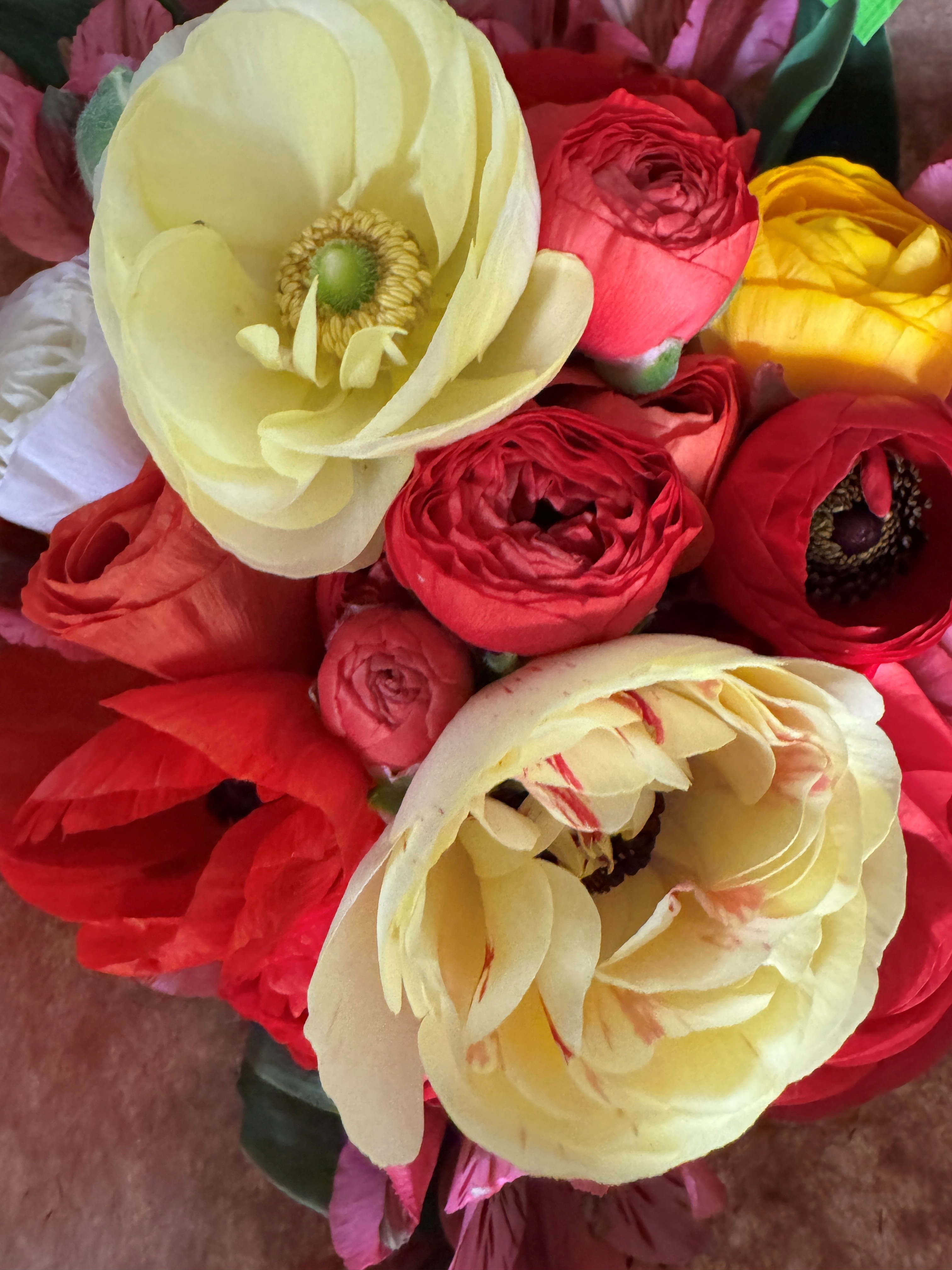Ranunculus and tulips